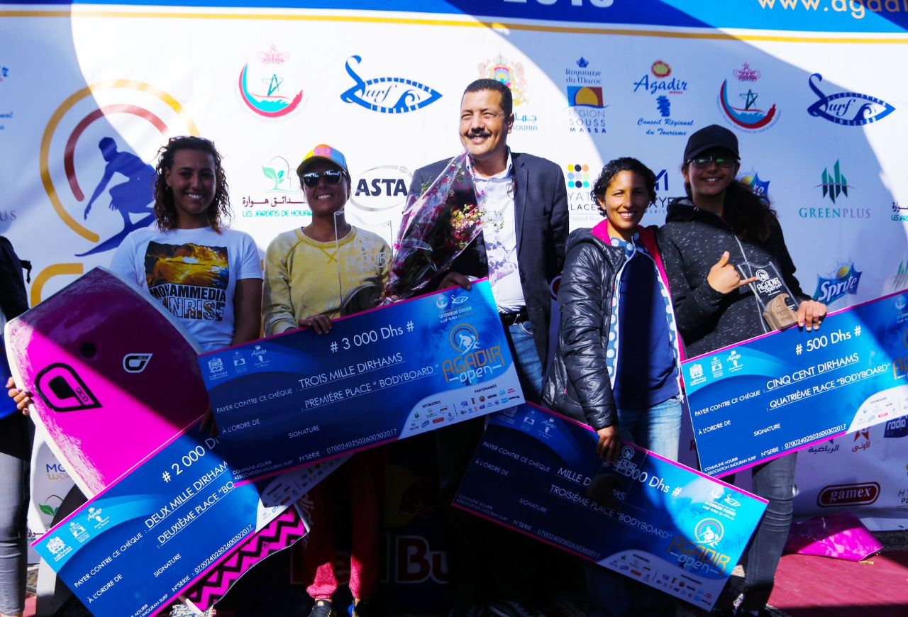 Podium Femmes Bodyboard Maroc